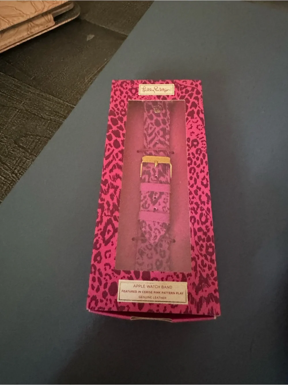 Lilly Pulitzer Hot Pink Leopard Apple Watch Band